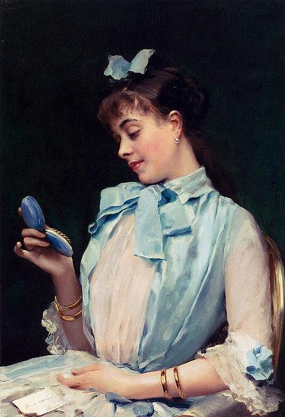 Raimundo Madrazo Portrait Of Aline Mason In Blue China oil painting art
